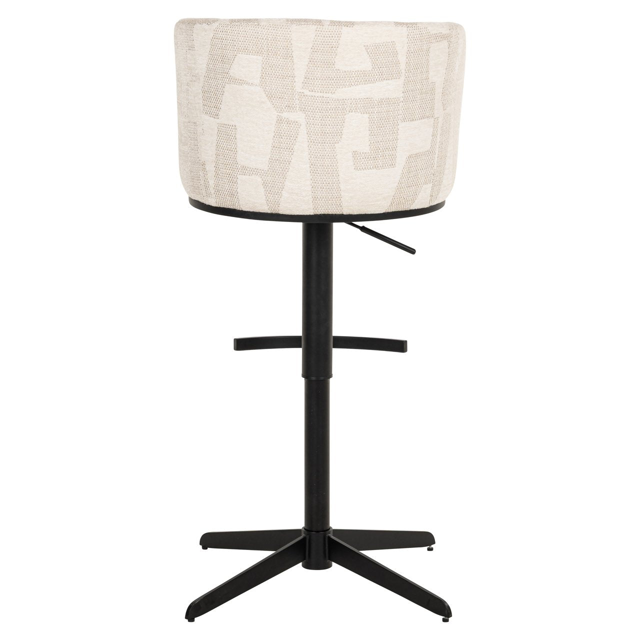 Barstoel Cheyenne Beige Graffic Swivel