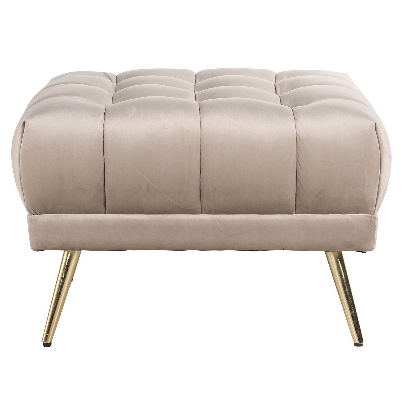 Poef & Voetenbank Huxley khaki velvet