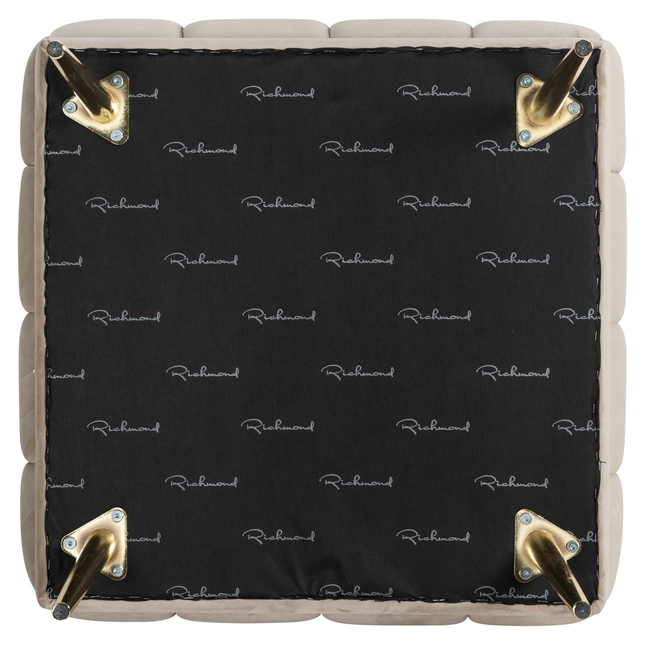 Poef & Voetenbank Huxley khaki velvet