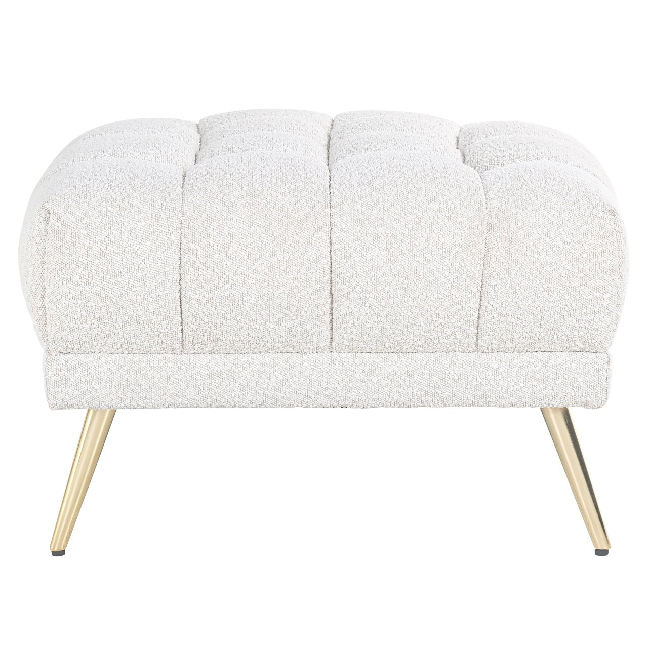 Pouffe & Footstool Huxley white bouclé