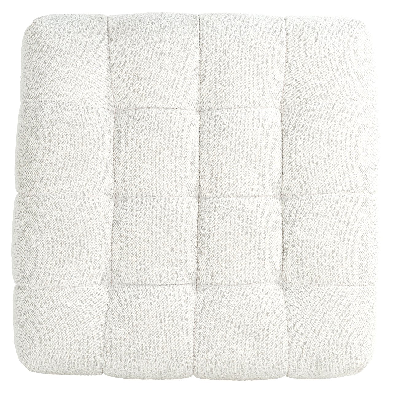 Pouffe & Footstool Huxley white bouclé