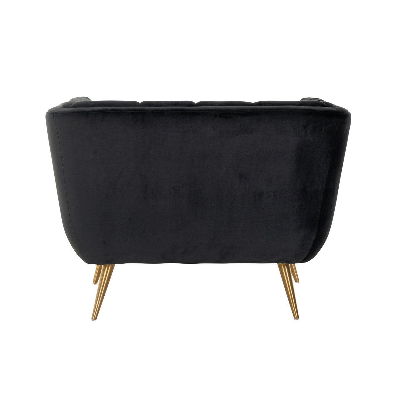 Lounge chair Huxley anthracite velvet