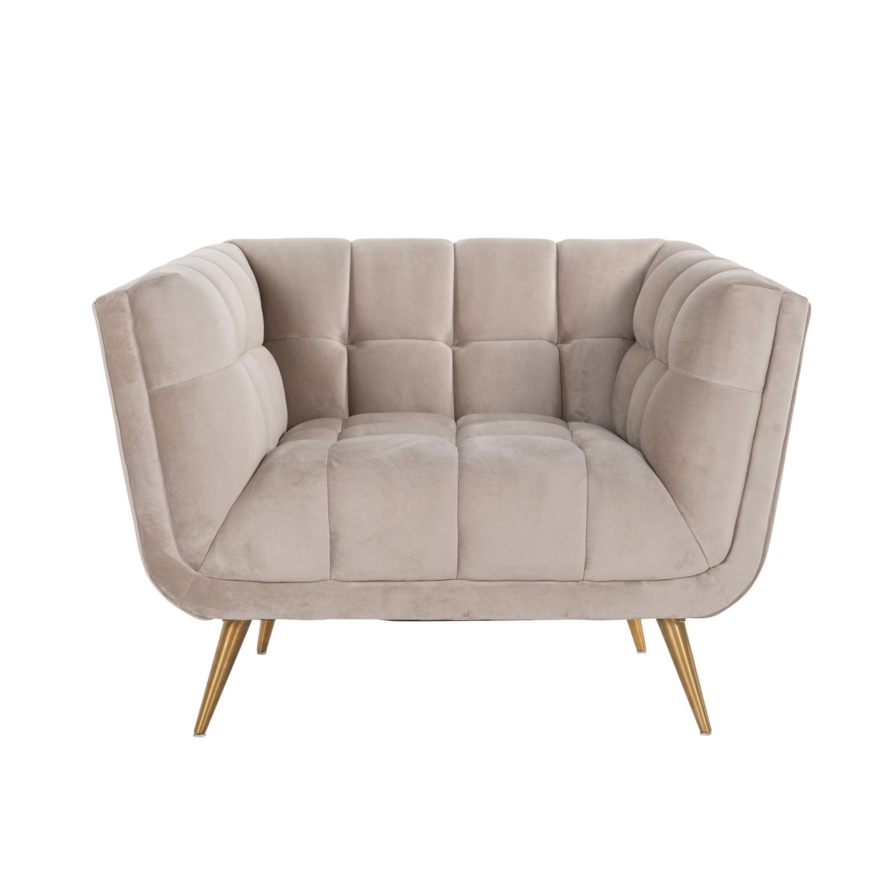 Lounge Stoel Huxley Khaki Velvet
