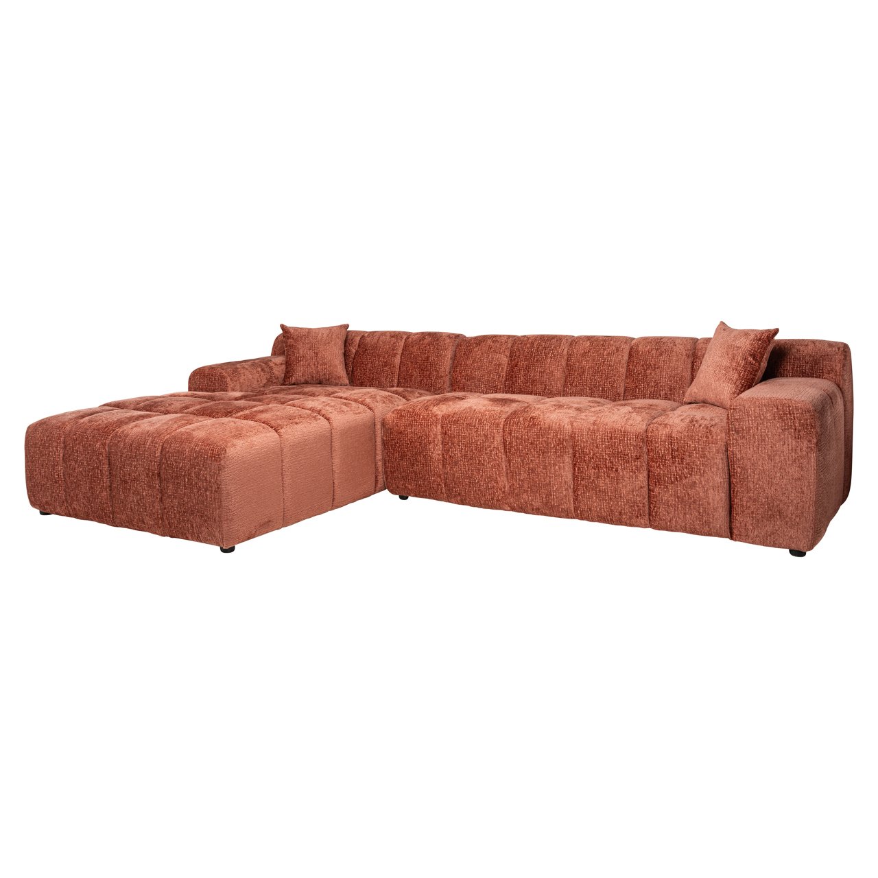 Sofa Cube blush fusion 3-seater + lounge left