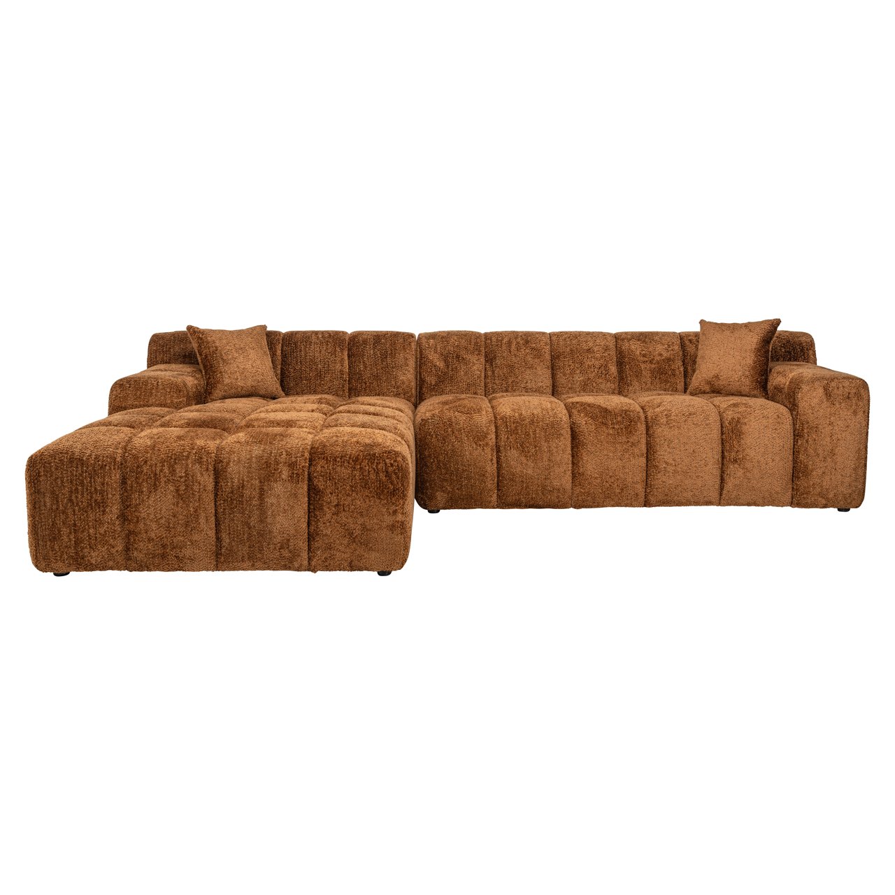 Bank Cube Lovely Cinnamon 3-seater + Lounge Left