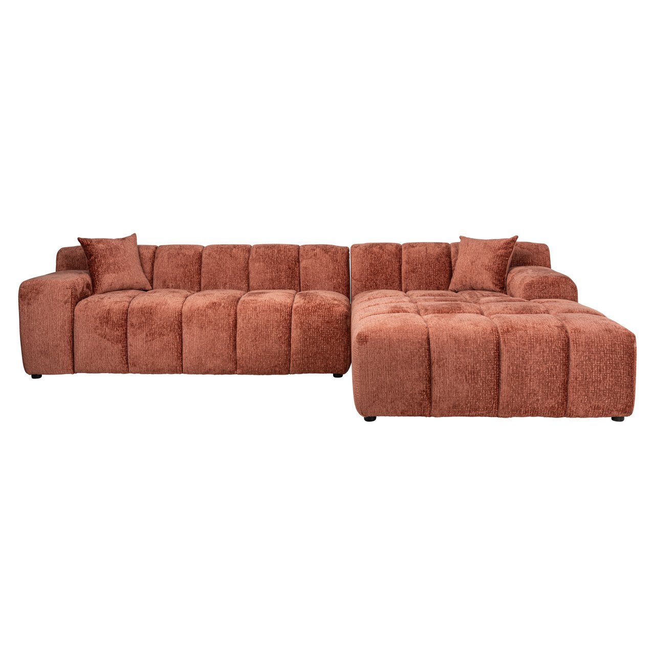 Sofa Cube blush fusion 3-seater + lounge right