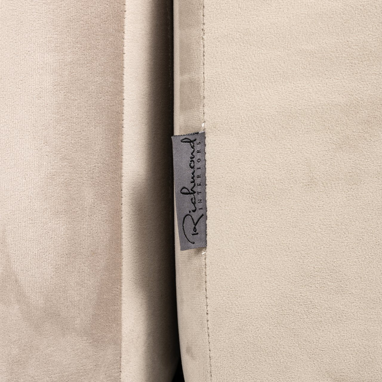 Bank Cube Khaki Velvet 3-seater + Lounge Right