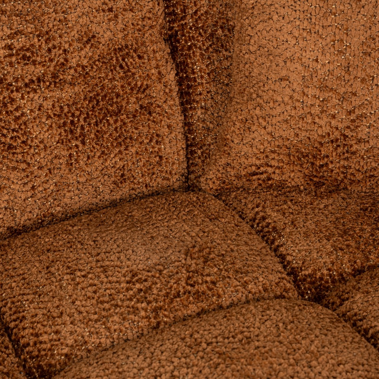 Bank Cube Lovely Cinnamon 3-seater + Lounge Right