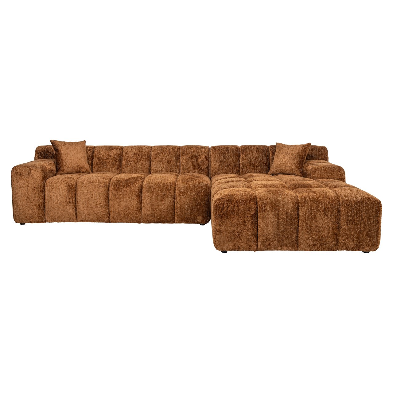 Bank Cube Lovely Cinnamon 3-seater + Lounge Right