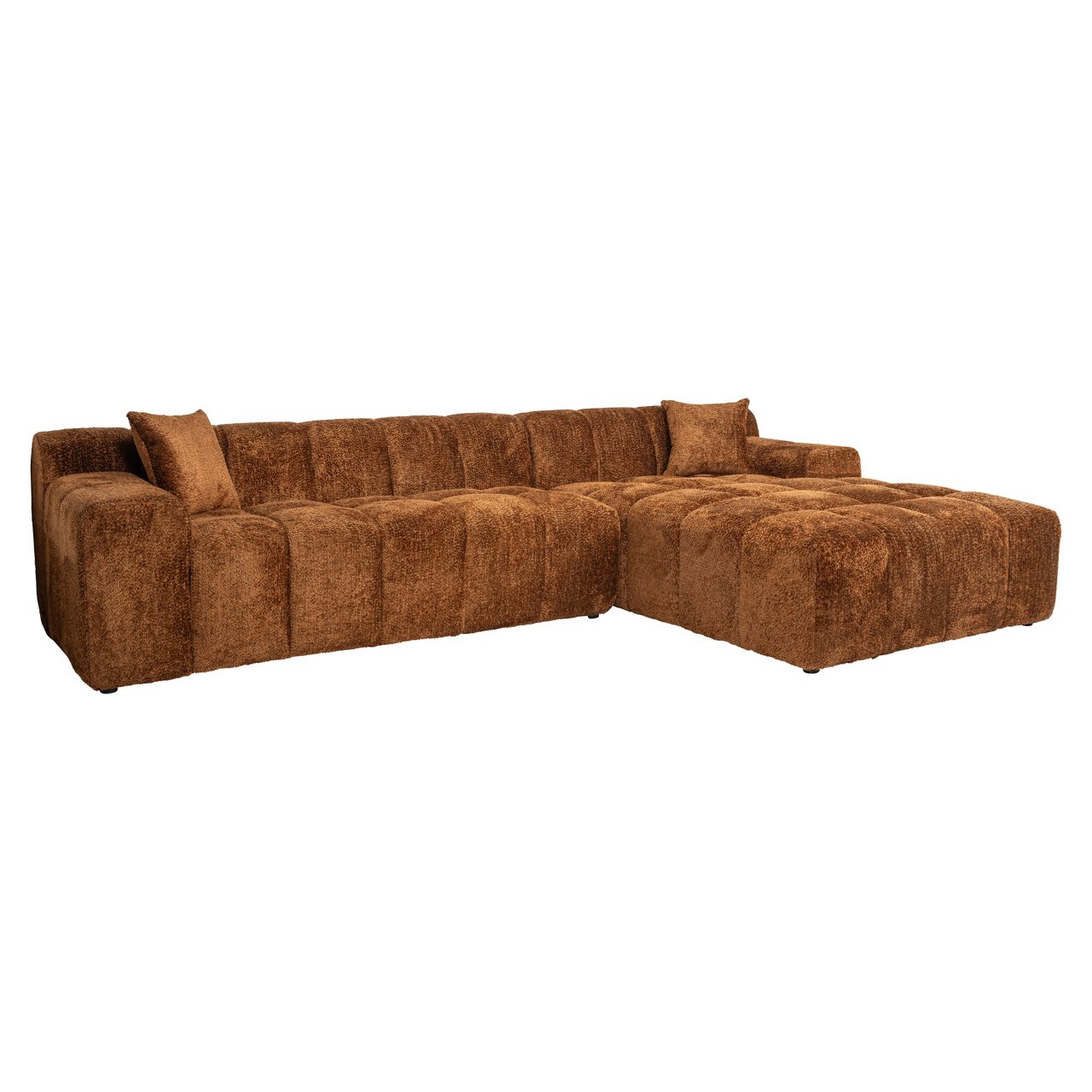 Bank Cube Lovely Cinnamon 3-seater + Lounge Right