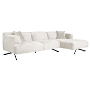 Bank Donovan cream fusion 3-seater + lounge right