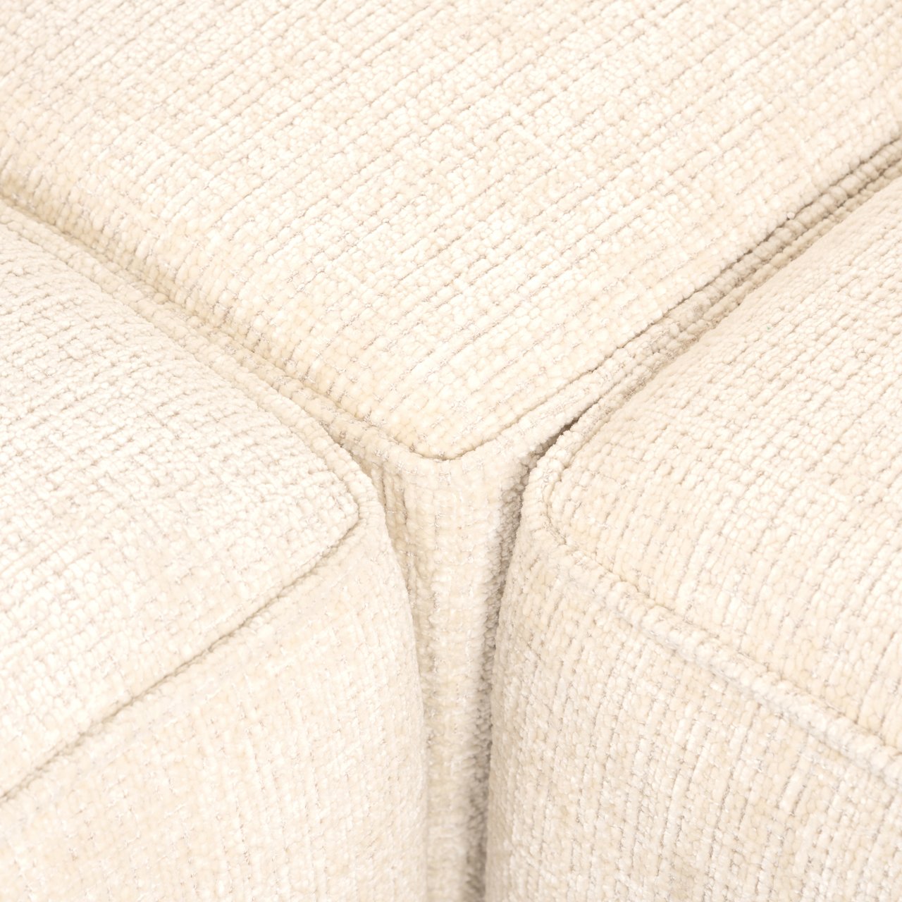 Richmond Interiors Hoekbank Lusso Beige Chenille — luxe L-bank woonkamer