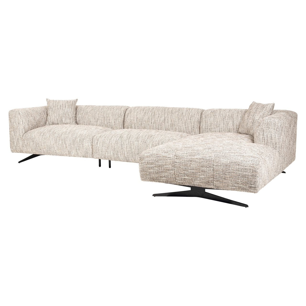Bank Hoxton Trendy Nature 3-seater + Lounge Right