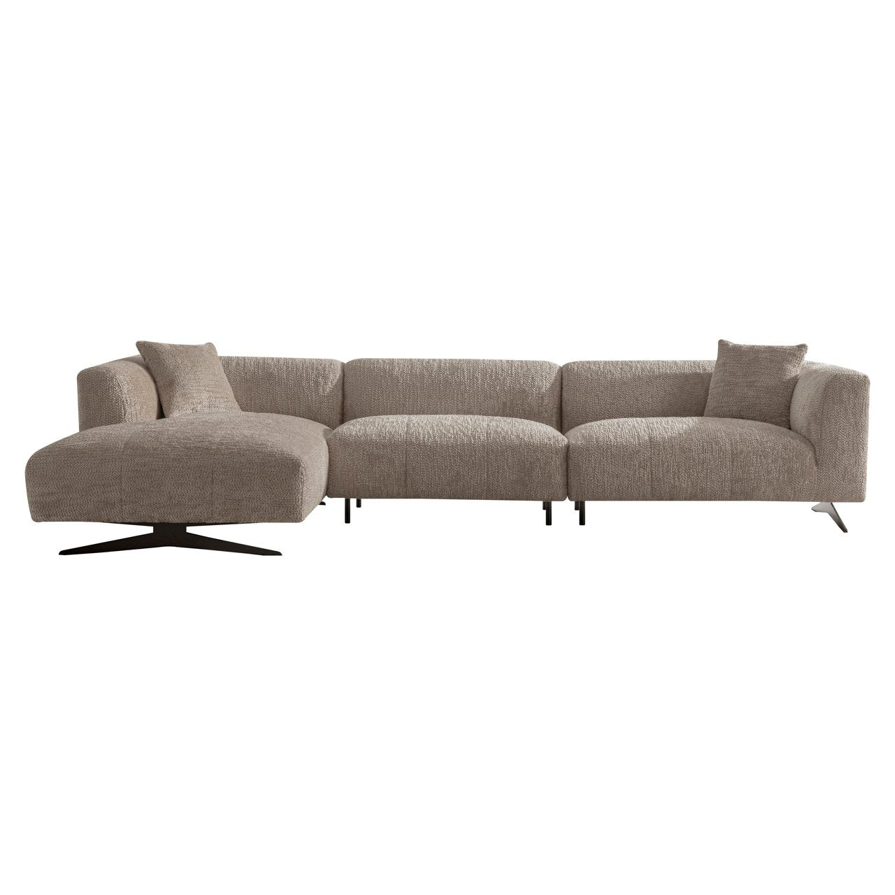 Bank Hoxton Lovely Beige 3-seater + Lounge Left