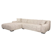 Bank Hazel trendy nature 3-seater + lounge left
