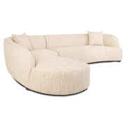 Bank Pandora beige angora lounge left