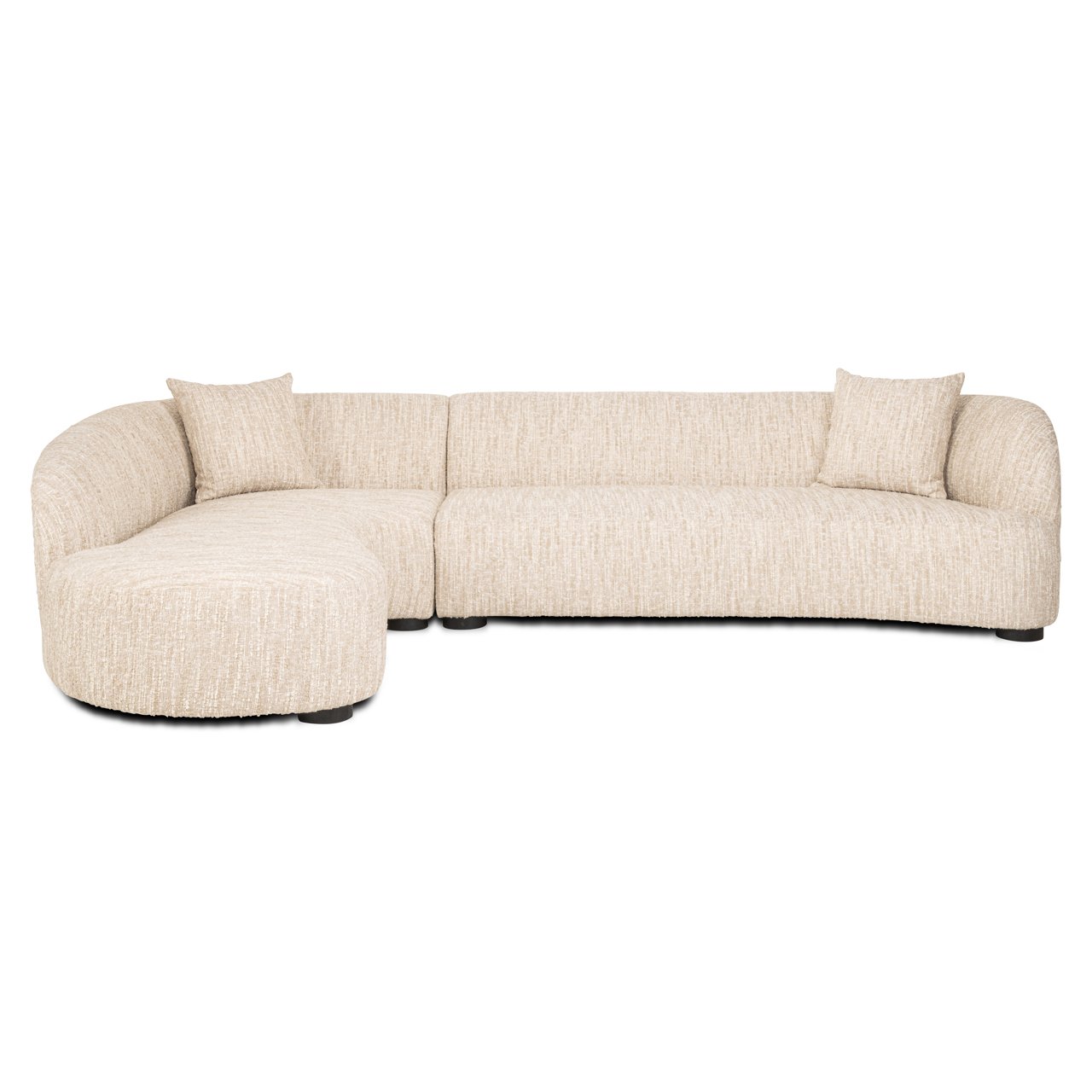 Bank Pandora Beige Angora Lounge Left