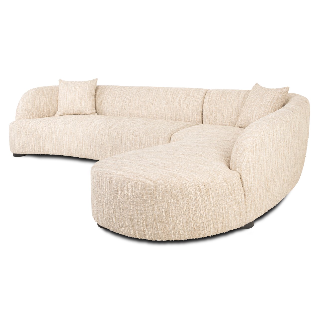 Bank Pandora Beige Angora Lounge Right