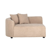 Sofa Grayson sand furry arm left fully upholstered