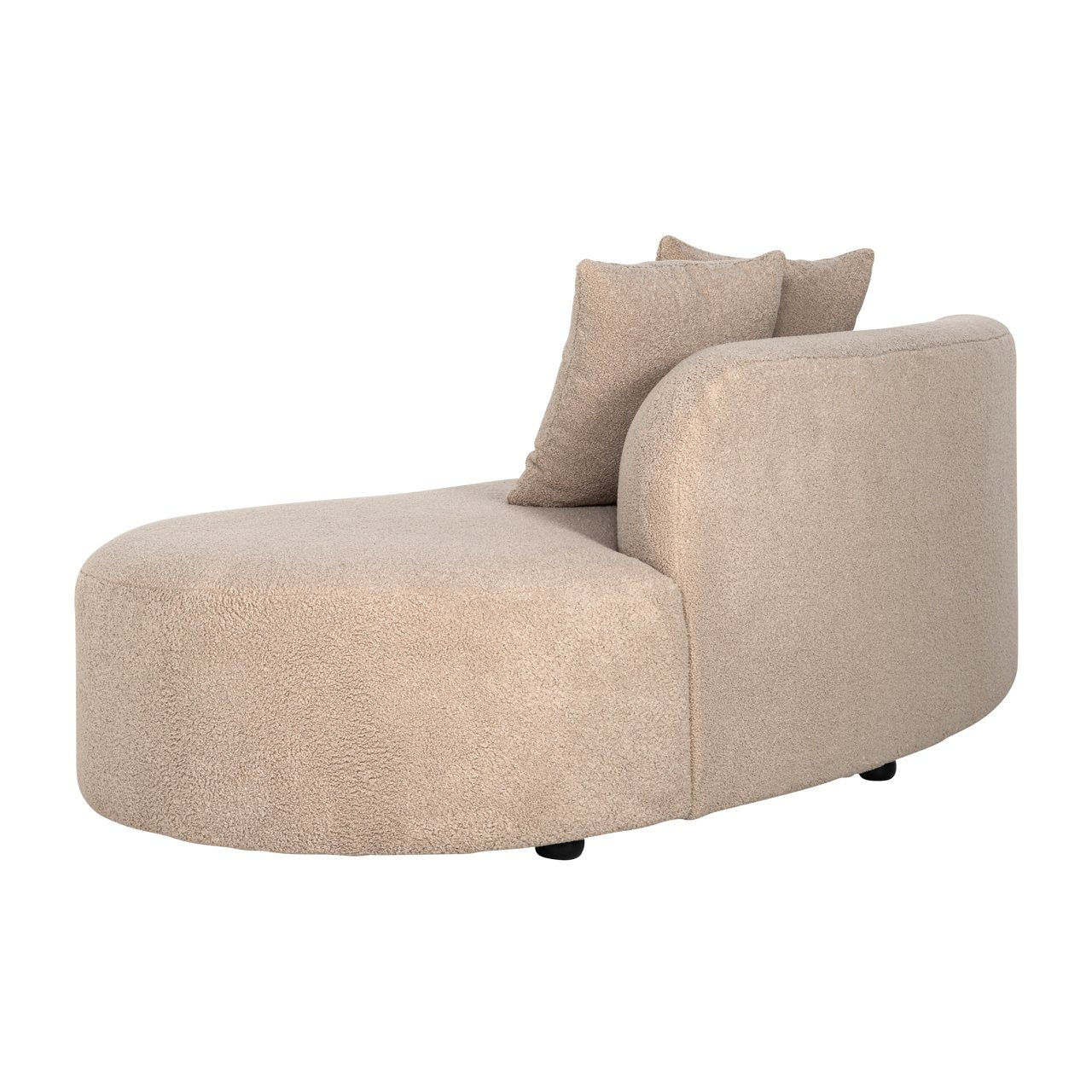 Sofa Grayson sand furry ottoman right fully upholstered