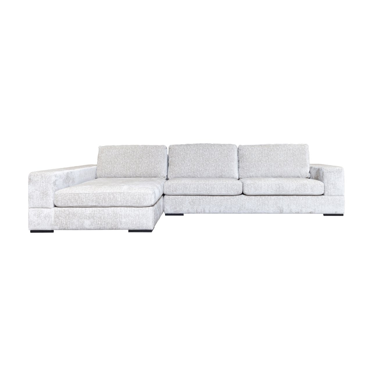 Sofa Pasha pearl island 3-seater + lounge left fully upholstered