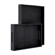 Tray Blane black (Set of 2)