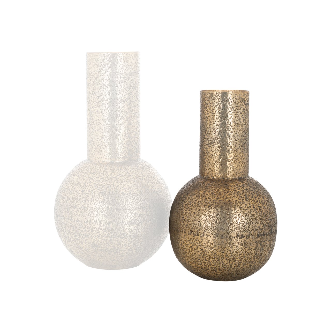 Vase Darcey brushed gold small