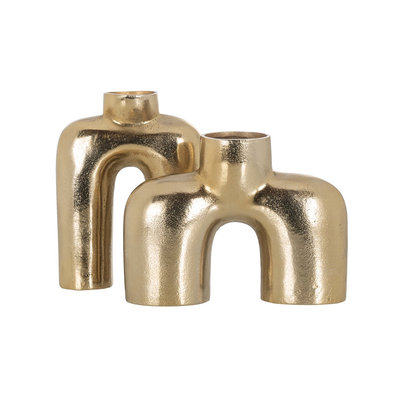 Vase Marley brushed gold large