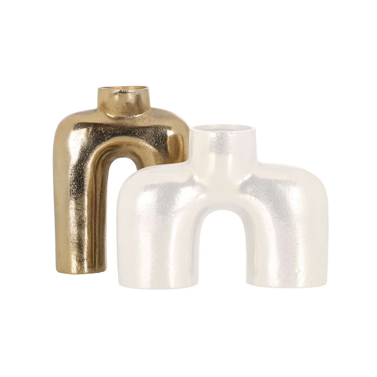 Vase Marley brushed gold large