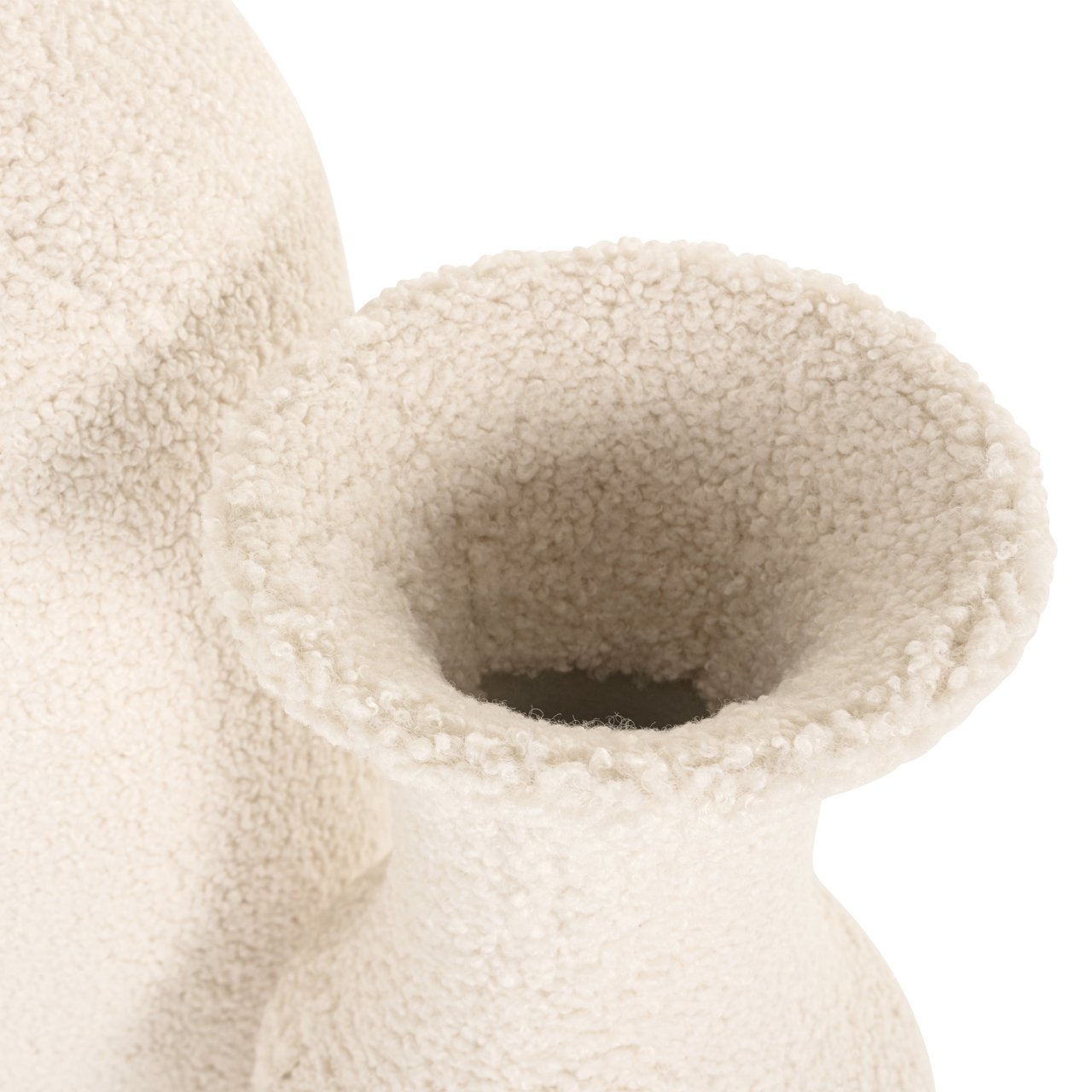 Vase Fluffy white large