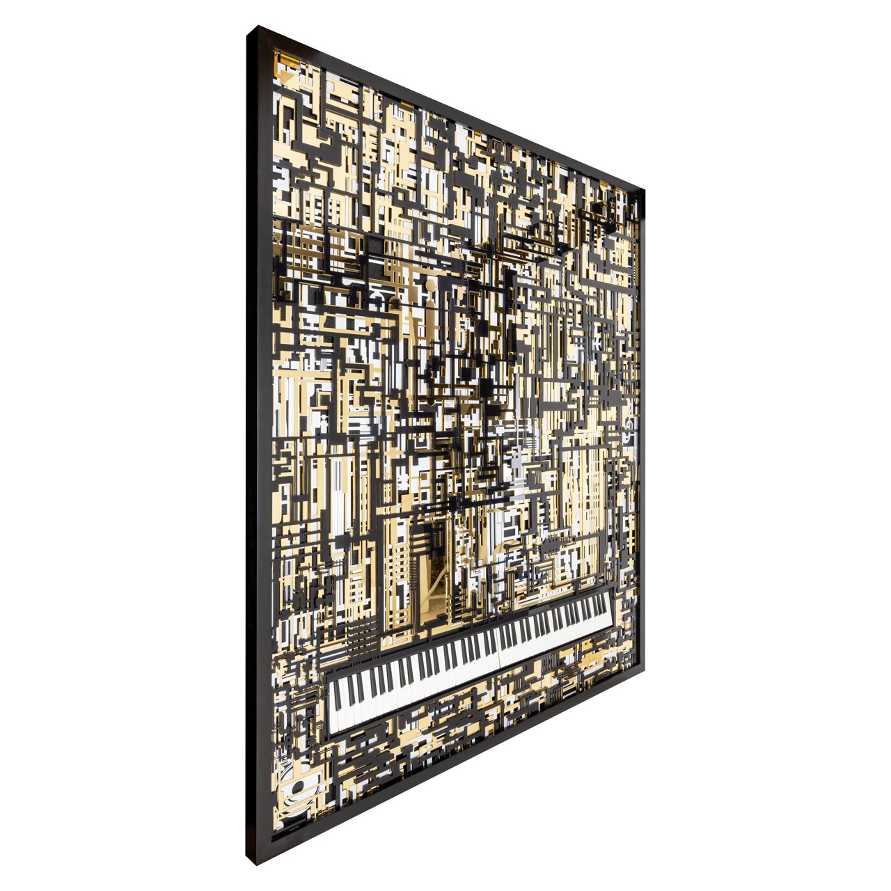 Wall Art Wibi Black/gold