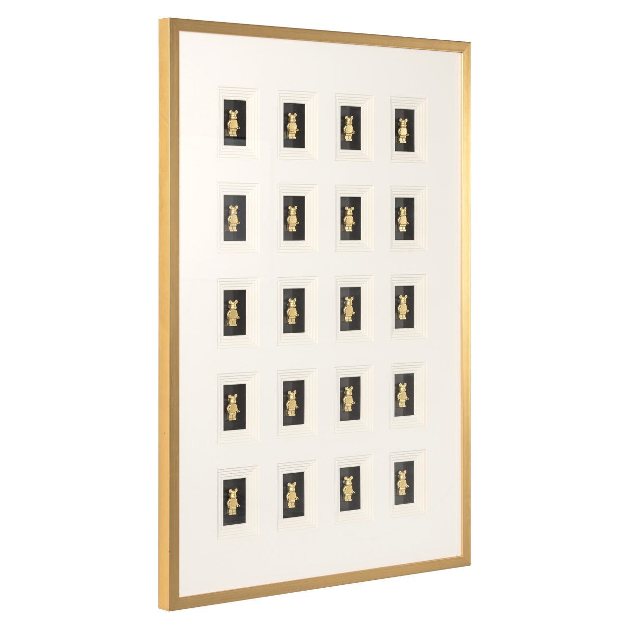 Wall Art Bear Black/gold