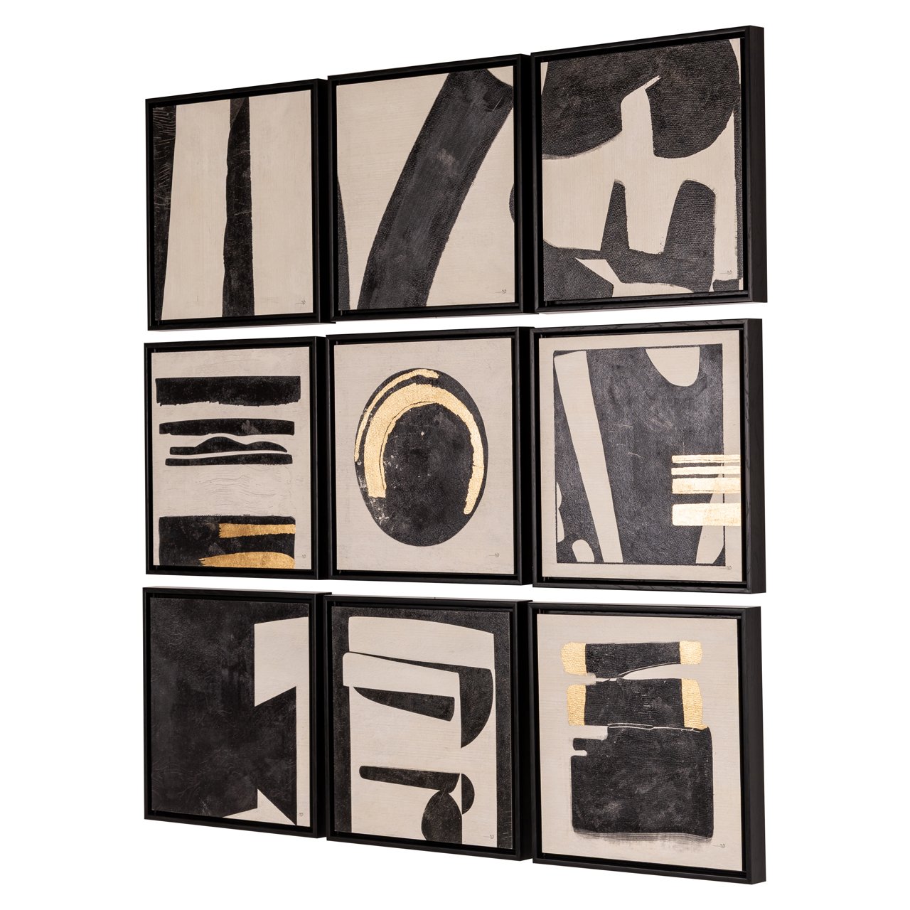 Wall Art Gabri Black/white (set Of 9)